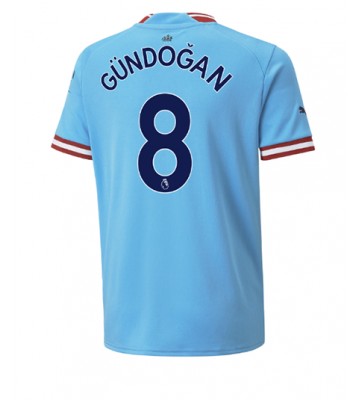 Manchester City Ilkay Gundogan #8 Hjemmedrakt 2022-23 Kortermet